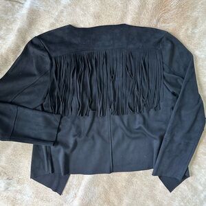 Like New Buffalo Fringe Suede Cropped Jacket Size M